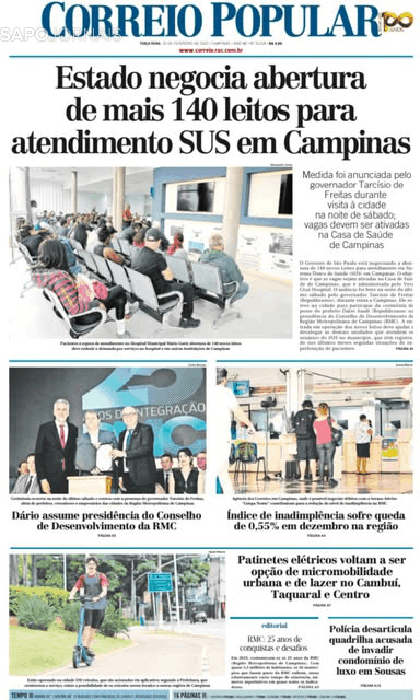 Capa Correio Popular - 2025-02-25