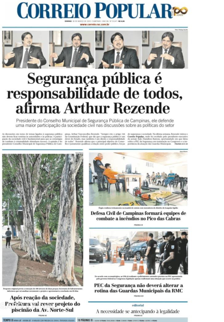 Capa Correio Popular - 2025-03-30