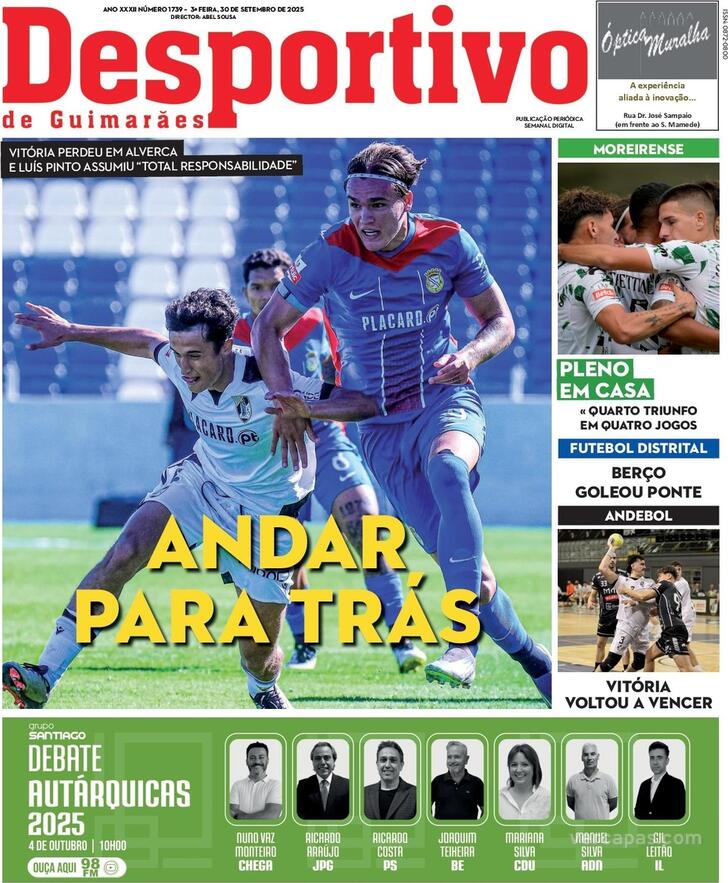 Capa Desportivo de Guimares - 2025-09-30