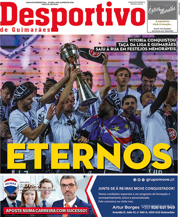 Capa Desportivo de Guimar�es - 2026-01-13