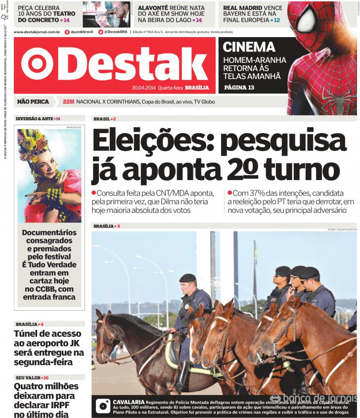 Capa Destak-Bras�lia - 2014-04-30