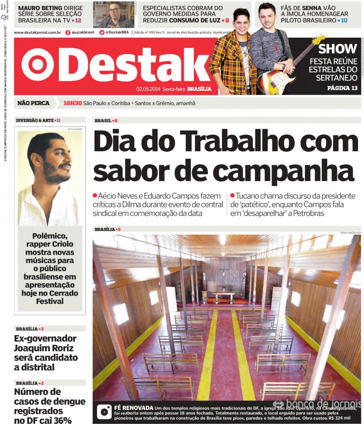 Capa Destak-Bras�lia - 2014-05-02