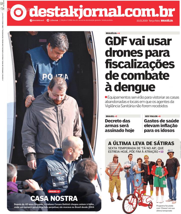 Capa Destak-Bras�lia - 2019-01-15