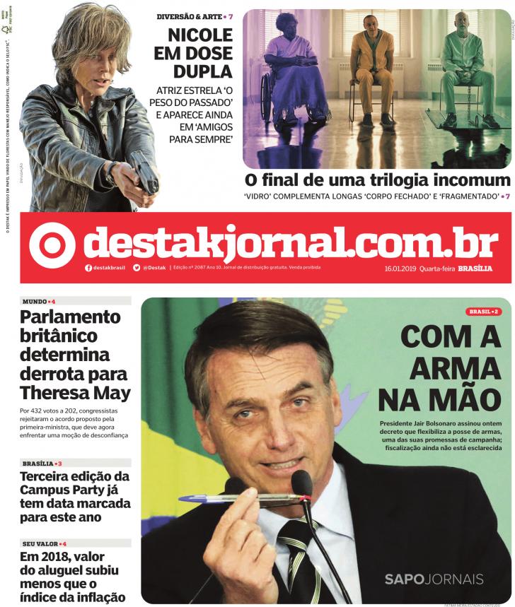 Capa Destak-Bras�lia - 2019-01-16