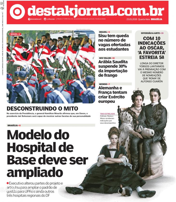 Capa Destak-Bras�lia - 2019-01-23