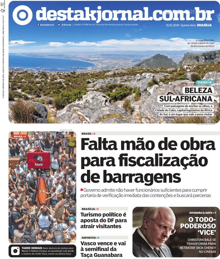 Capa Destak-Bras�lia - 2019-01-31