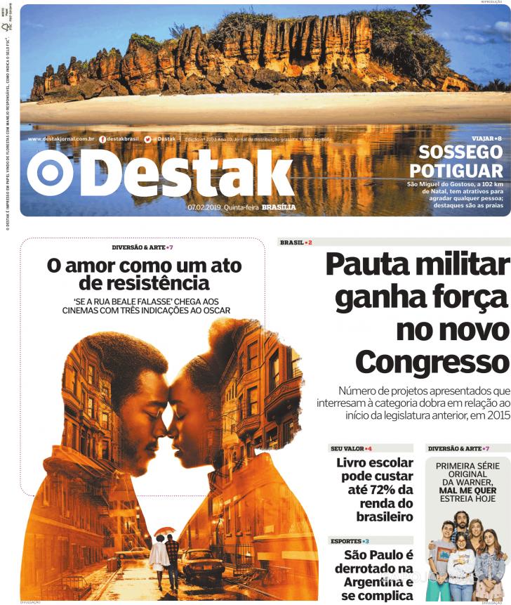 Capa Destak-Bras�lia - 2019-02-07