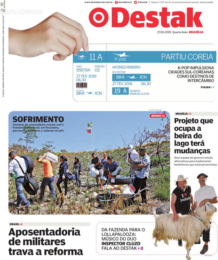 Capa Destak-Bras�lia - 2019-02-27