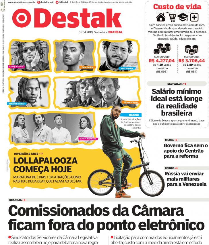 Capa Destak-Bras�lia - 2019-04-05