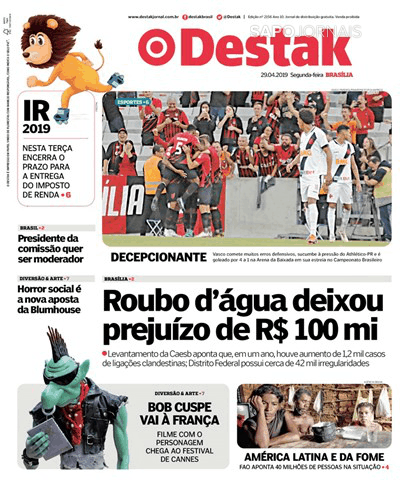 Capa Destak-Bras�lia - 2019-04-29