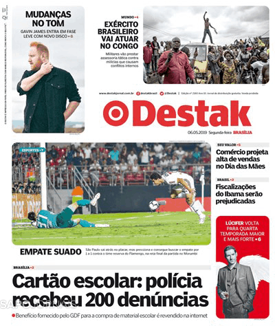 Capa Destak-Bras�lia - 2019-05-06
