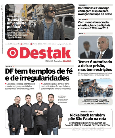 Capa Destak-Bras�lia - 2019-05-15