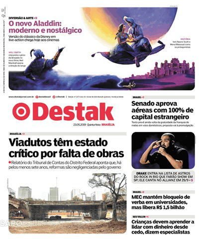 Capa Destak-Bras�lia - 2019-05-23