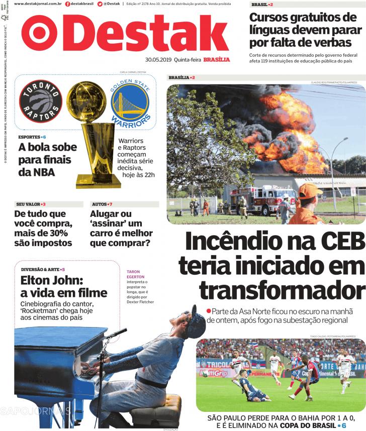 Capa Destak-Bras�lia - 2019-05-30