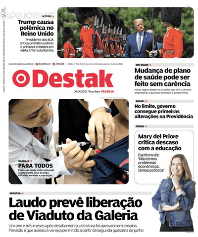 Capa Destak-Bras�lia - 2019-06-04