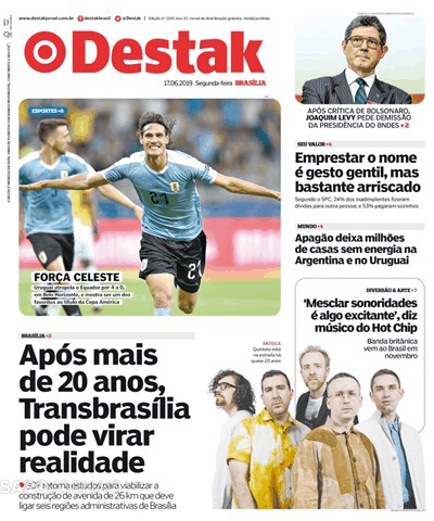 Capa Destak-Bras�lia - 2019-06-17