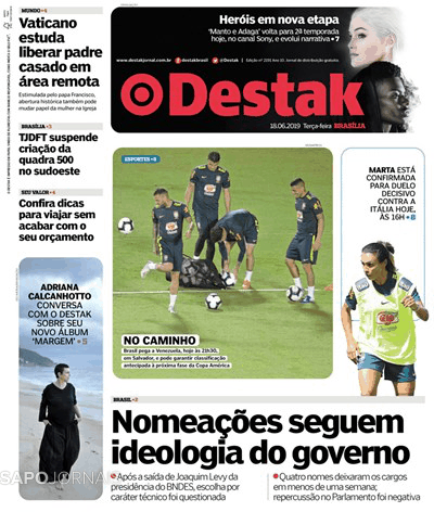 Capa Destak-Bras�lia - 2019-06-18