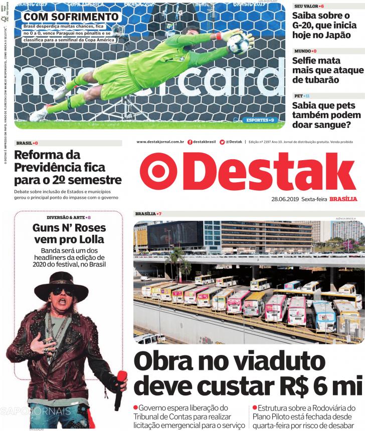 Capa Destak-Bras�lia - 2019-06-28