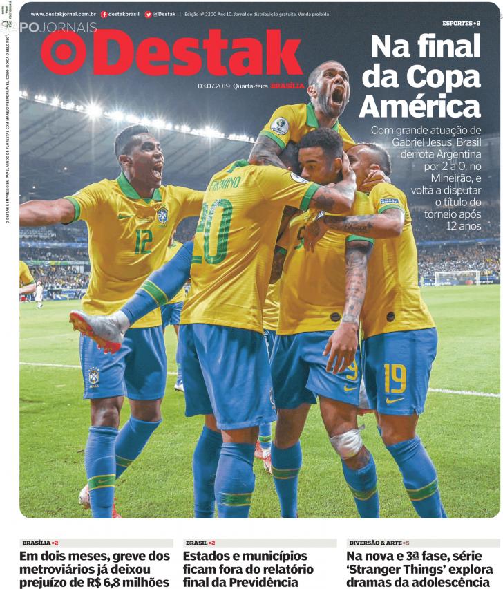 Capa Destak-Bras�lia - 2019-07-03