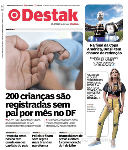 Capa Destak-Bras�lia - 2019-07-05