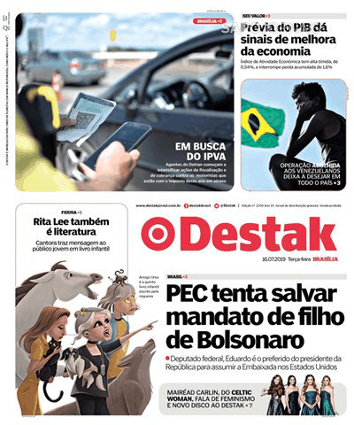 Capa Destak-Bras�lia - 2019-07-16