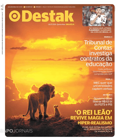 Capa Destak-Bras�lia - 2019-07-18