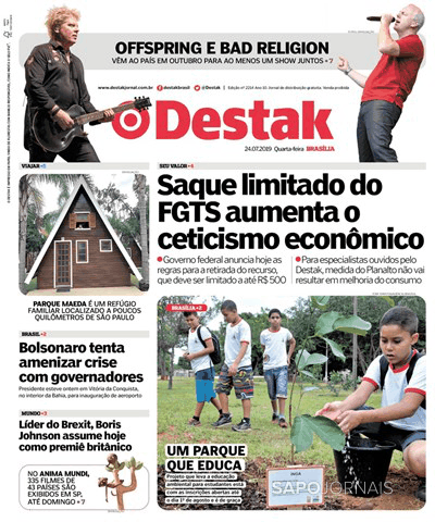 Capa Destak-Bras�lia - 2019-07-24