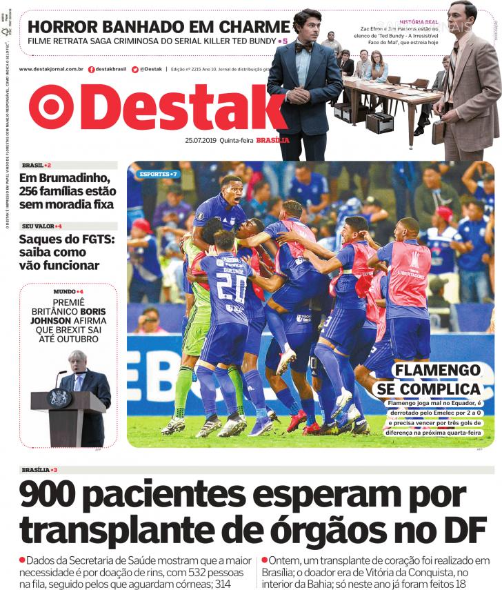 Capa Destak-Bras�lia - 2019-07-25