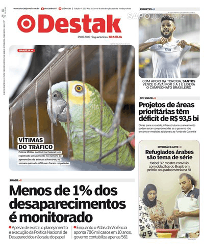 Capa Destak-Bras�lia - 2019-07-29