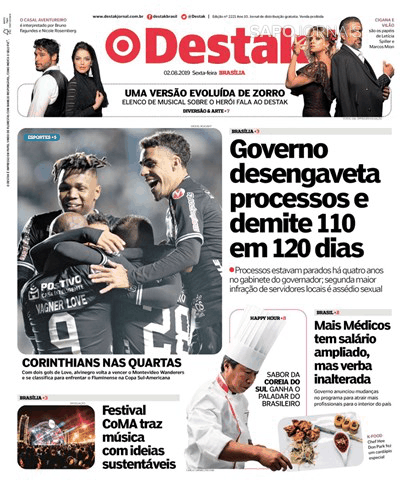 Capa Destak-Bras�lia - 2019-08-02