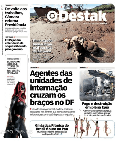 Capa Destak-Bras�lia - 2019-08-06