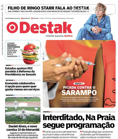 Capa Destak-Bras�lia - 2019-08-07