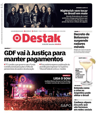 Capa Destak-Bras�lia - 2019-08-16