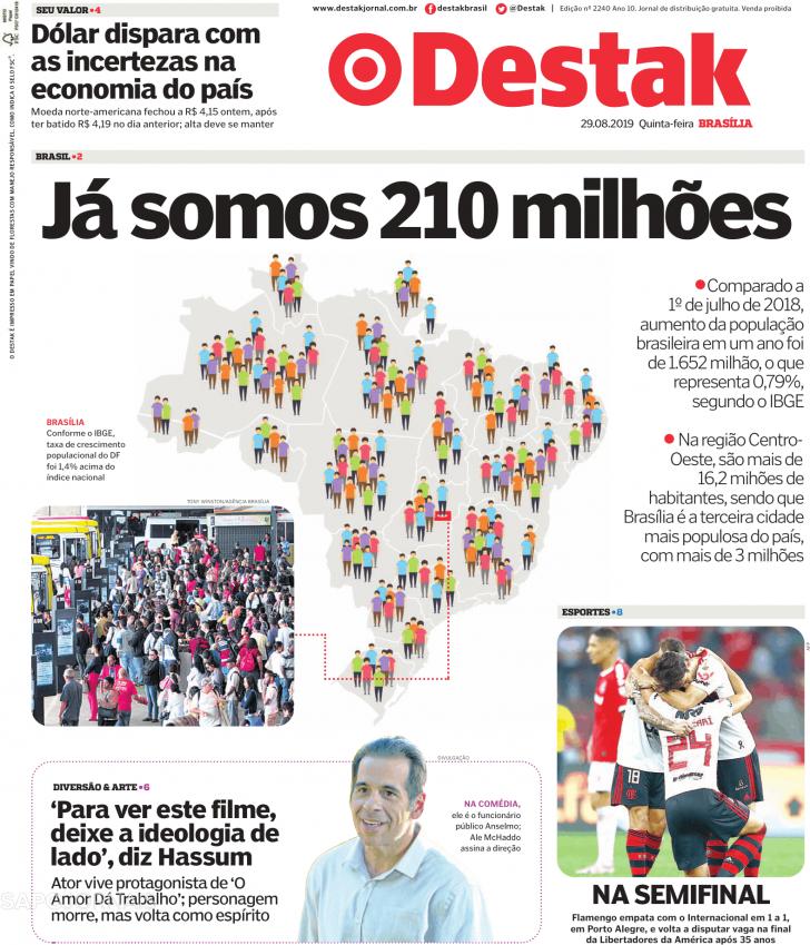 Capa Destak-Bras�lia - 2019-08-29