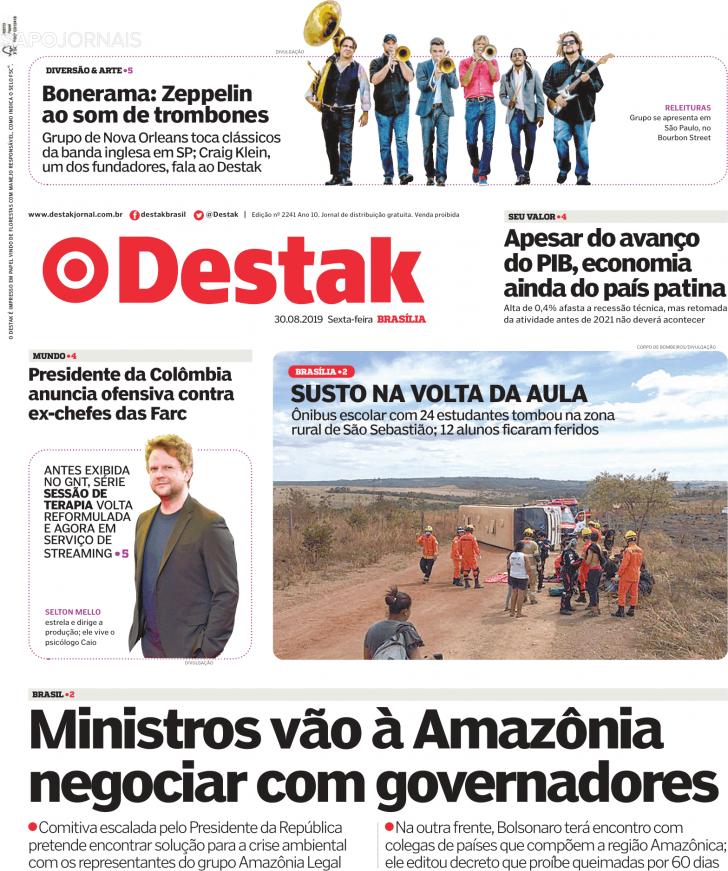 Capa Destak-Bras�lia - 2019-08-30