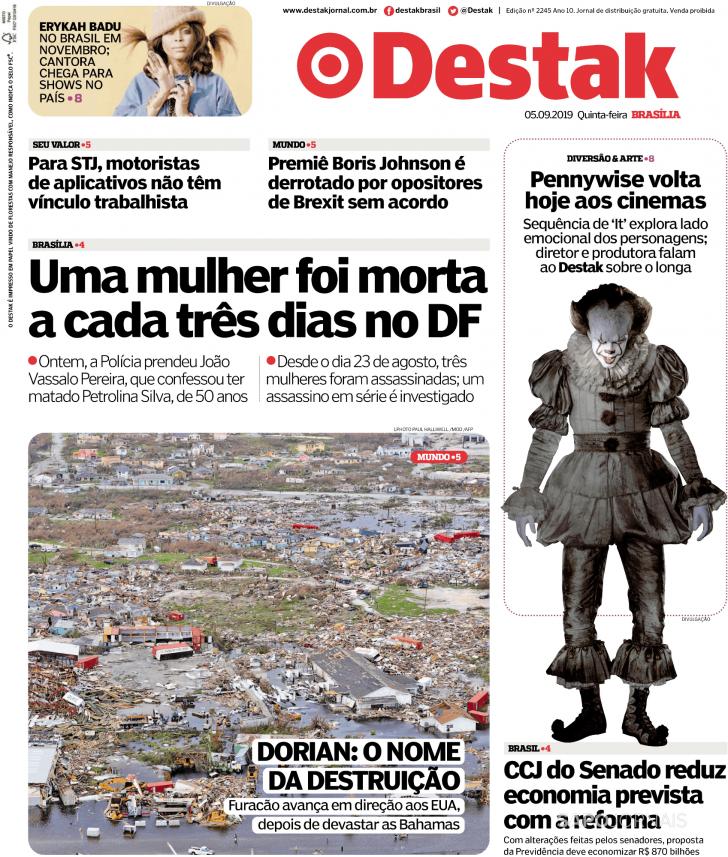 Capa Destak-Bras�lia - 2019-09-05