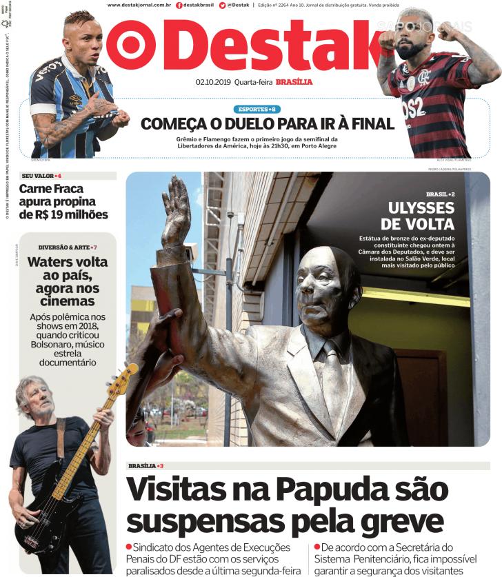 Capa Destak-Bras�lia - 2019-10-02
