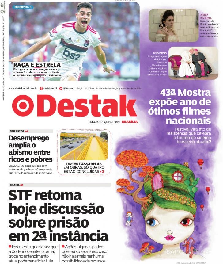 Capa Destak-Bras�lia - 2019-10-17