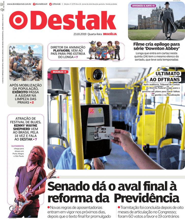 Capa Destak-Bras�lia - 2019-10-23