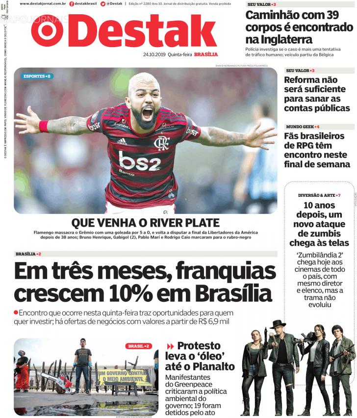 Capa Destak-Bras�lia - 2019-10-24
