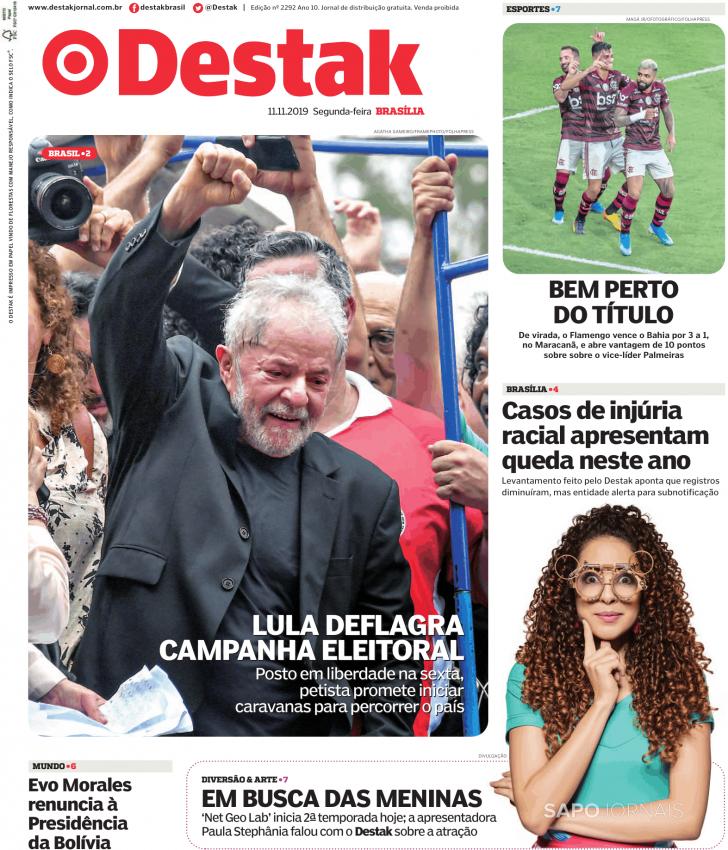 Capa Destak-Bras�lia - 2019-11-11