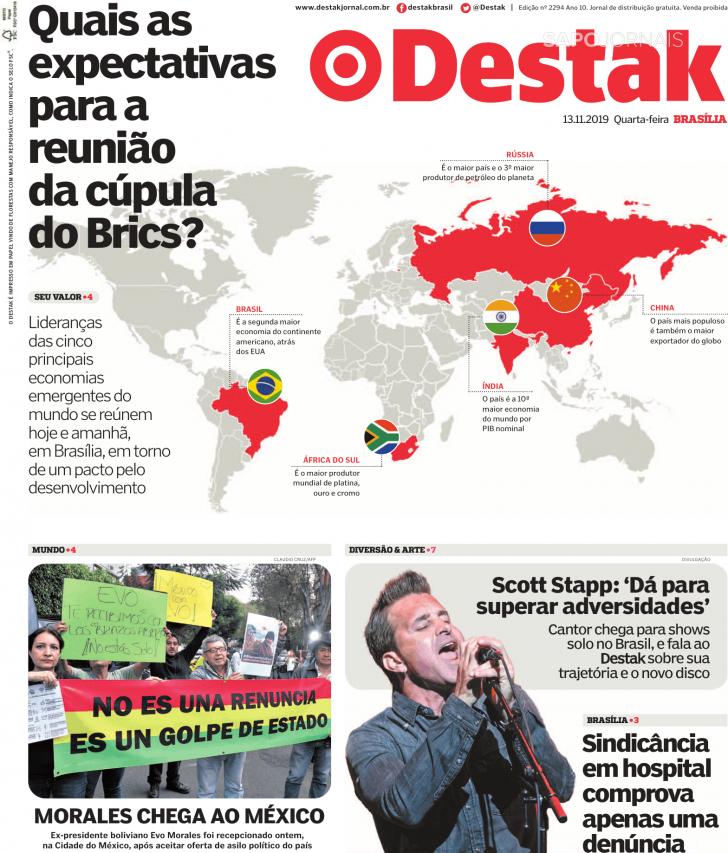 Capa Destak-Bras�lia - 2019-11-13