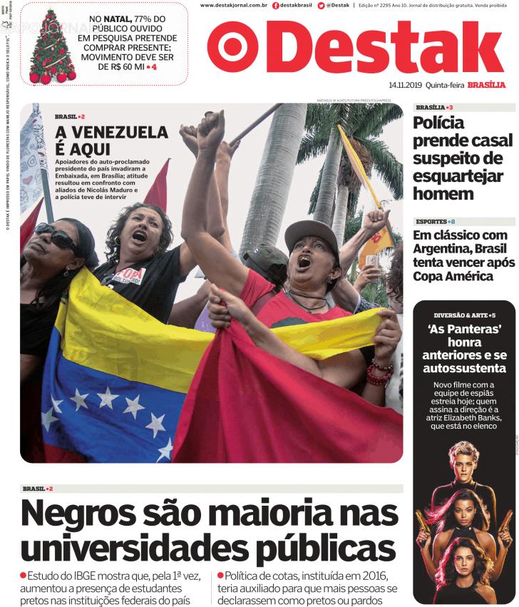 Capa Destak-Bras�lia - 2019-11-15