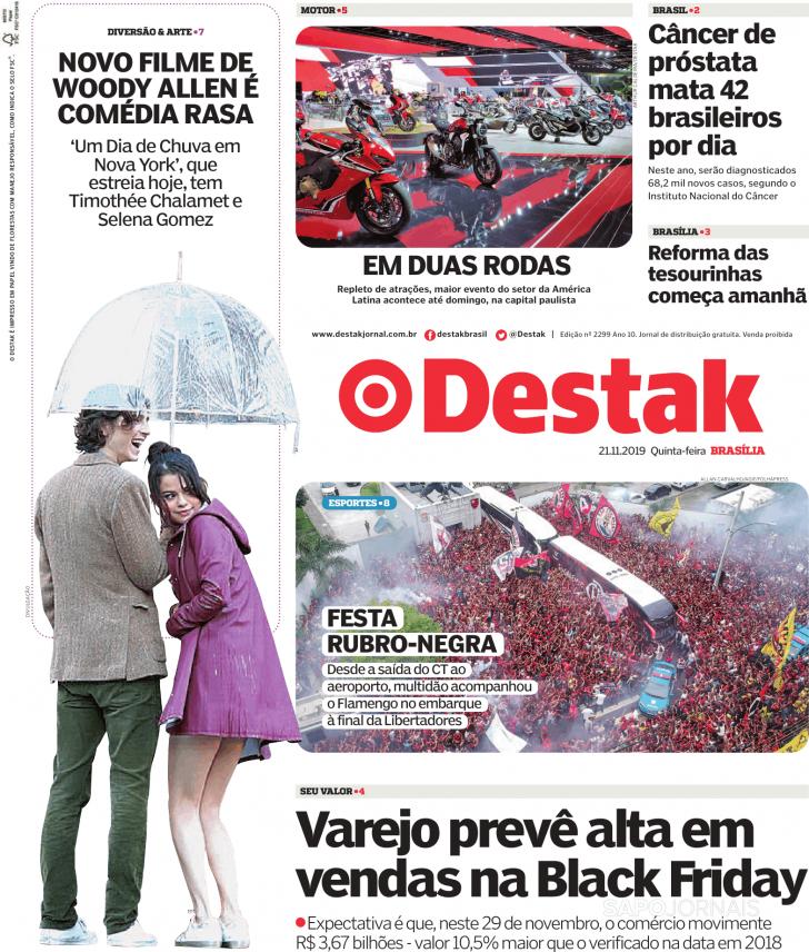 Capa Destak-Bras�lia - 2019-11-21