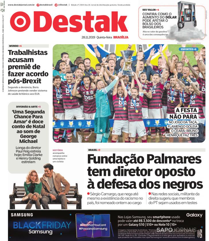 Capa Destak-Bras�lia - 2019-11-28