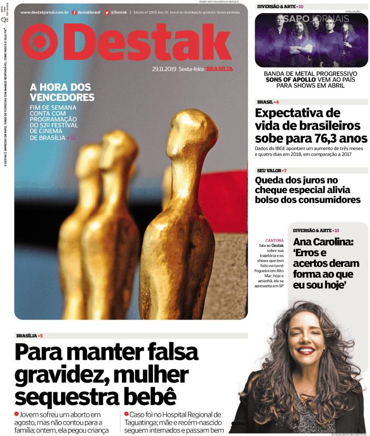 Capa Destak-Bras�lia - 2019-11-29