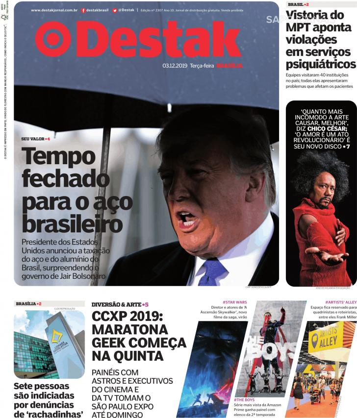Capa Destak-Bras�lia - 2019-12-03
