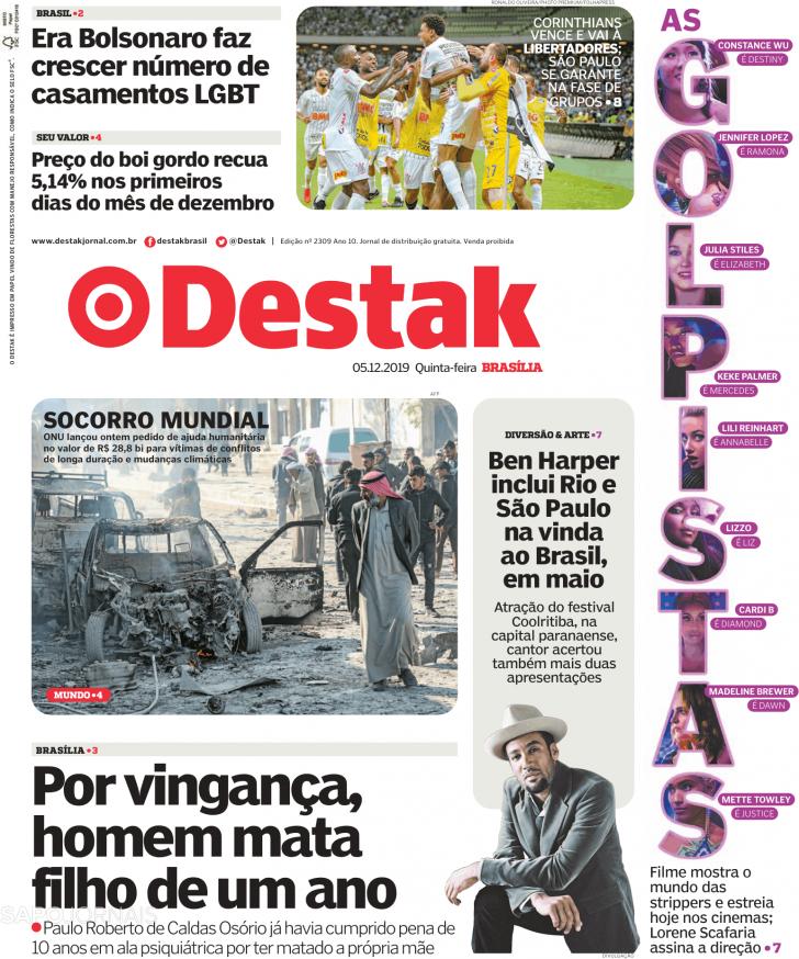 Capa Destak-Bras�lia - 2019-12-05