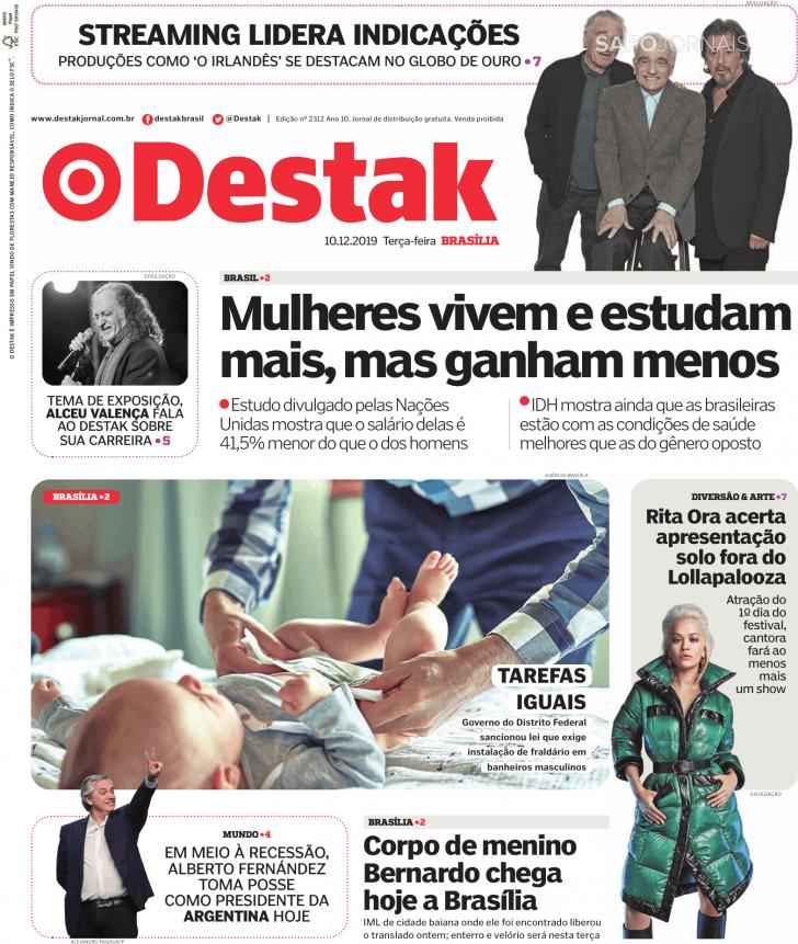 Capa Destak-Bras�lia - 2019-12-10