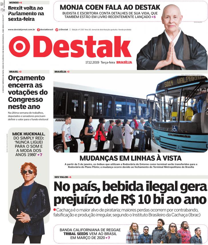 Capa Destak-Bras�lia - 2019-12-17